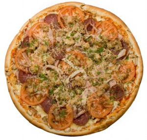 один из вариантов пиццы, предлагаемой MarcoPizza 